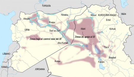 Territorio controlado por el Estado Islámico